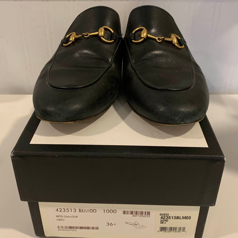 Gucci Princetown Horsebit Leather Mule